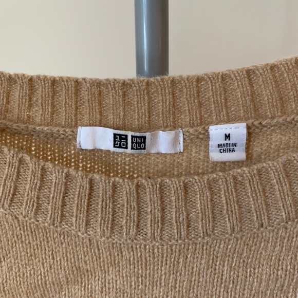 Uniqlo Wool-Alpaca Tan Sweater - Picture 2 of 4